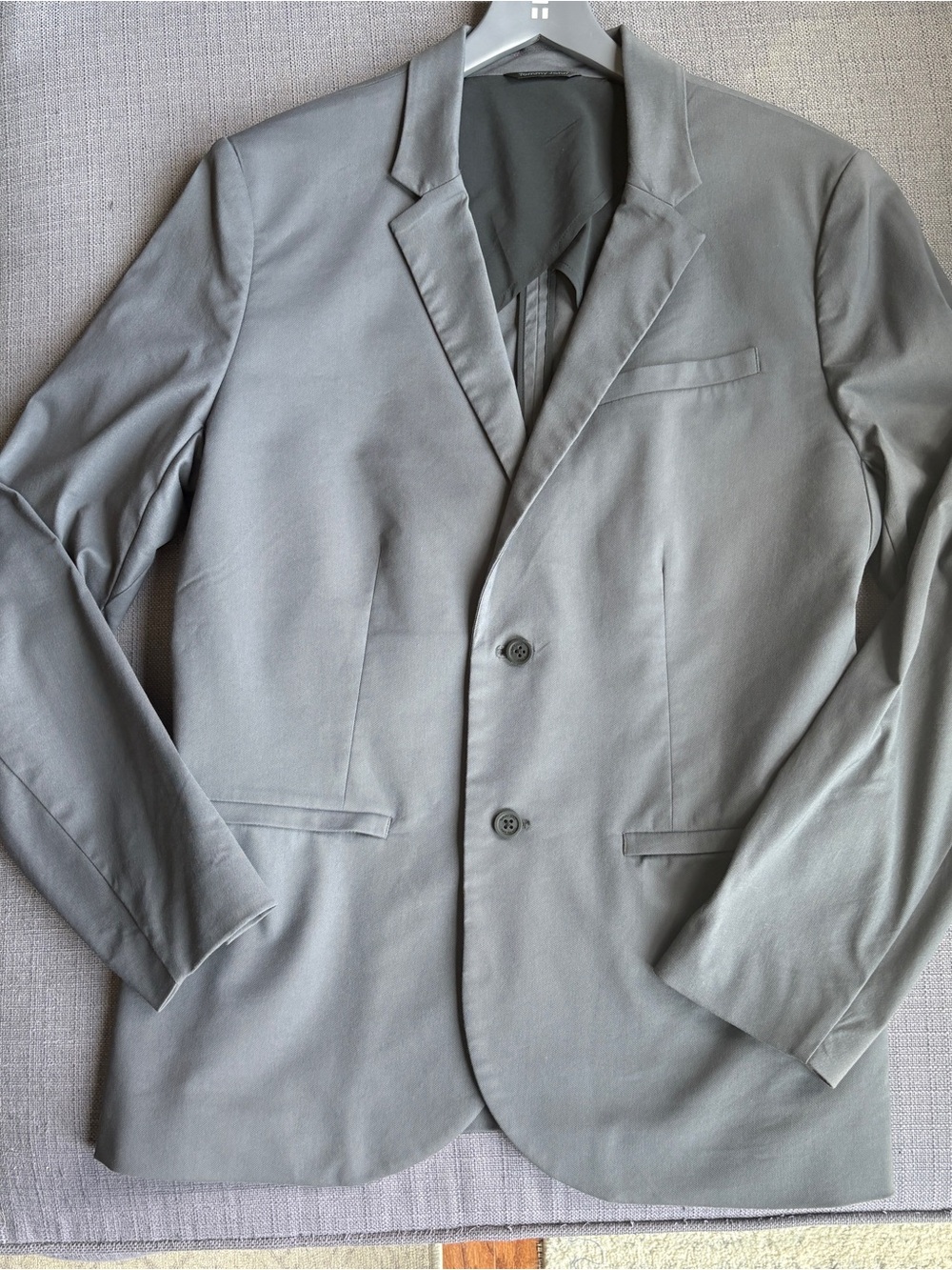Tommy John Light Gray Two-Button Sport Coat